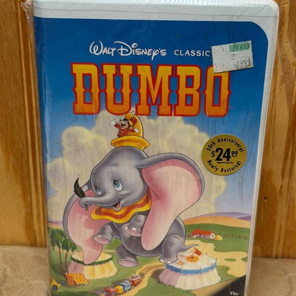 Dumbo vhs 1991 disney black